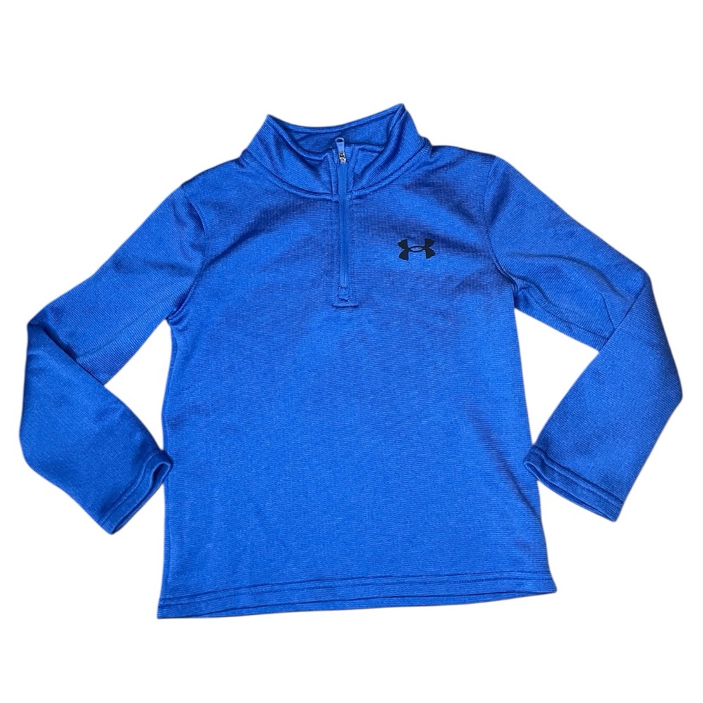 Under Armour Blue Quarter Zip long sleeve shirt-Boys Size 6